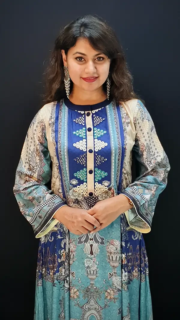 Premium Wear Stylish Kurtis with Mirror Embellishment