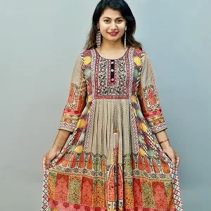 Mollika Naira Two Piece Outfit Soft Fabric with Fine Detailing