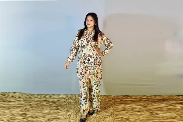 Exclusive Maslin Silk Cotton Co-Ords Featuring Contemporary Digital Prints