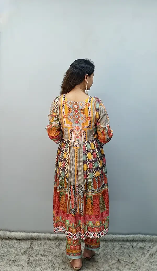 Mollika Naira Two Piece Outfit Soft Fabric with Fine Detailing